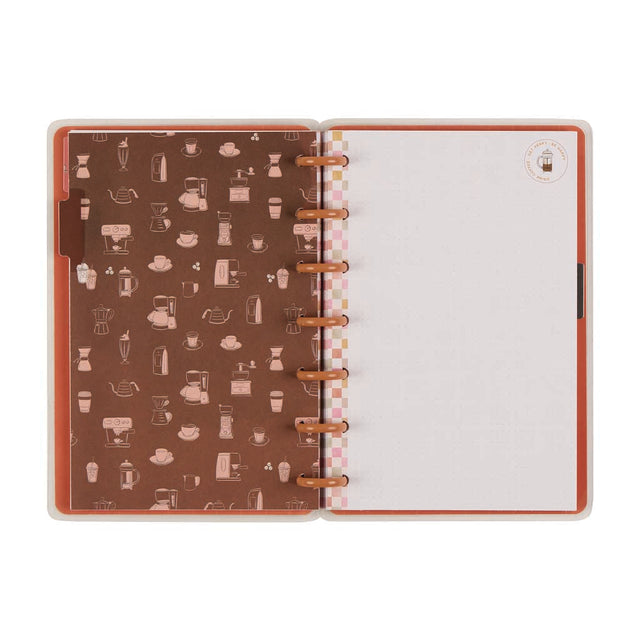 *IMPERFECT* Happy Planner Cafecore Mini Notebook - Dot Grid