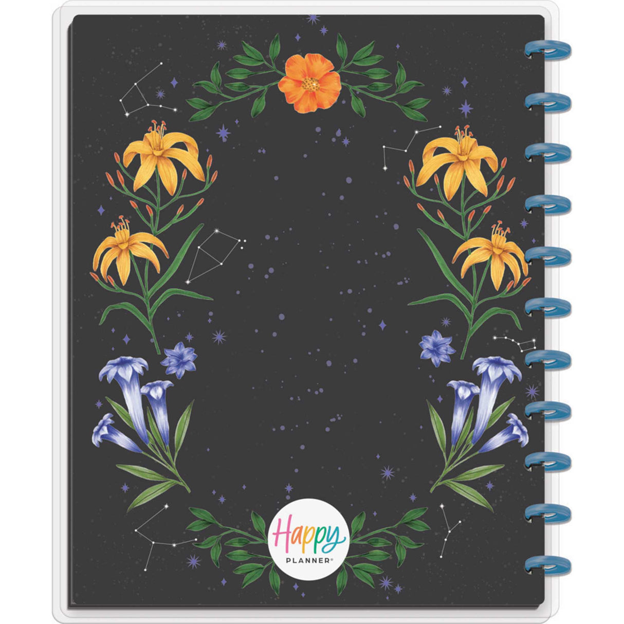 Happy Planner Moody Blooms Big Notebook - Dot Grid + Lined Checklist