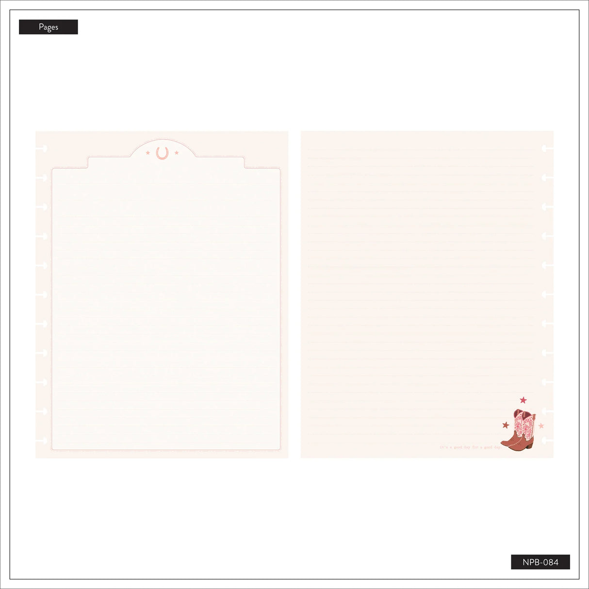 Happy Planner Western Bloom Big Notebook - Dotted Lined