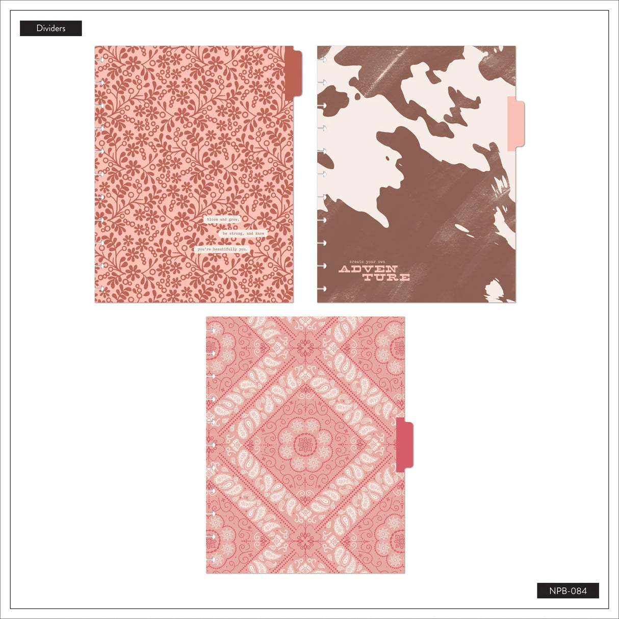 Happy Planner Western Bloom Big Notebook - Dotted Lined