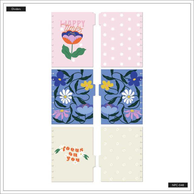 Happy Planner Fun Fleurs Classic Notebook dividers