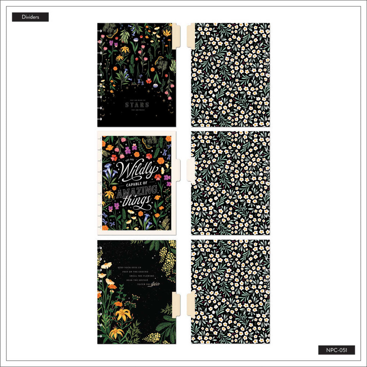 Happy Planner Classic Moody Blooms Notebook - Lined