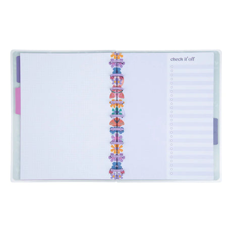Happy Planner Midnight Botanical Classic Notebook - Dot Grid + Checklist