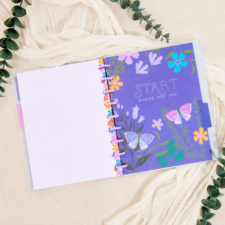 Happy Planner Midnight Botanical Classic Notebook - Dot Grid + Checklist