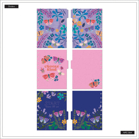 Happy Planner Midnight Botanical Classic Notebook - Dot Grid + Checklist