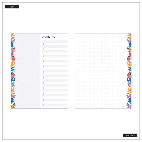 Happy Planner Midnight Botanical Classic Notebook - Dot Grid + Checklist