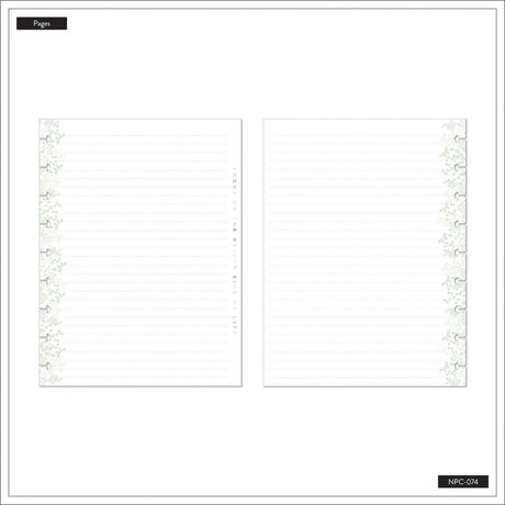 Happy Planner Simple Sprigs Classic Notebook - Lined