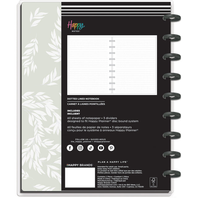 *IMPERFECT* Happy Planner Simple Sprigs Classic Notebook - Lined