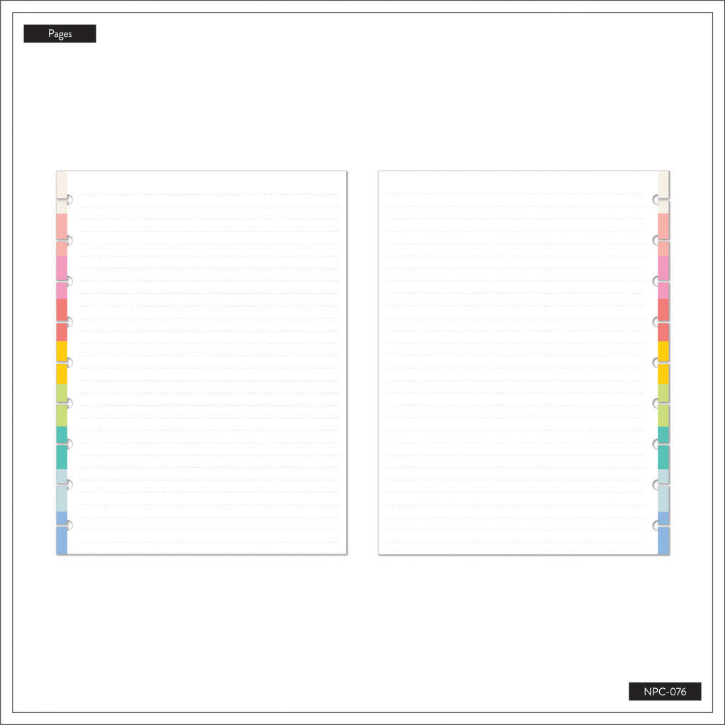 Happy Planner Happiest Brights Classic Notebook - Lined