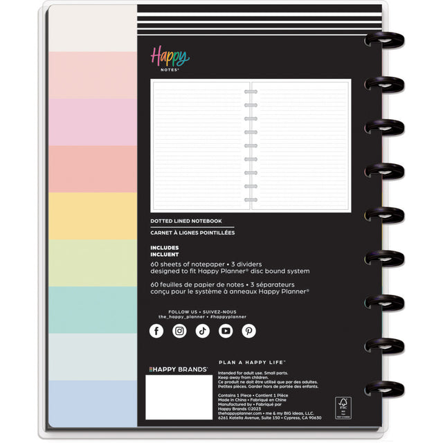 Happy Planner Happiest Brights Classic Notebook - Lined