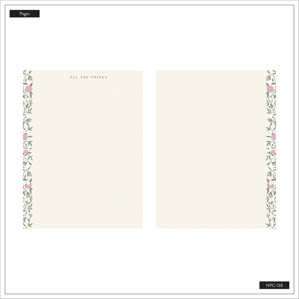 Happy Planner Spring Tapestry Classic Notebook - Lined