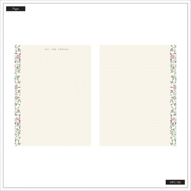 Happy Planner Spring Tapestry Classic Notebook - Lined