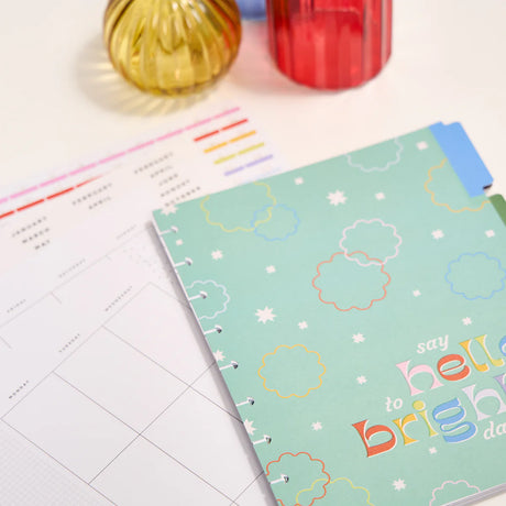 Happy Planner Happy Optimistic Outlines Classic Extension Pack - Undated Vertical 6-Months