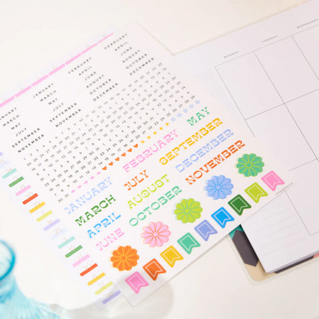 Happy Planner Happy Optimistic Outlines Classic Extension Pack - Undated Vertical 6-Months