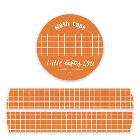 Orange Grid Washi Tape by Little Lefty Lou