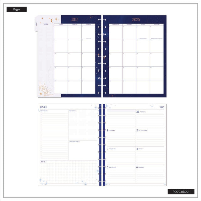 Happy Planner Starcrossed Big 18-Month Dated 2025-2026 - Dashboard