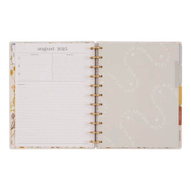 Happy Planner Spring Fields Big 18-Month Dated 2025-2026 - Vertical