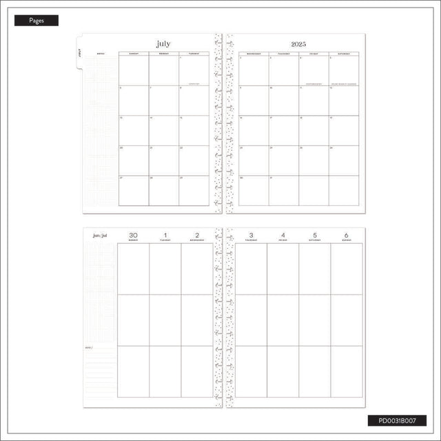Happy Planner Spring Fields Big 18-Month Dated 2025-2026 - Vertical