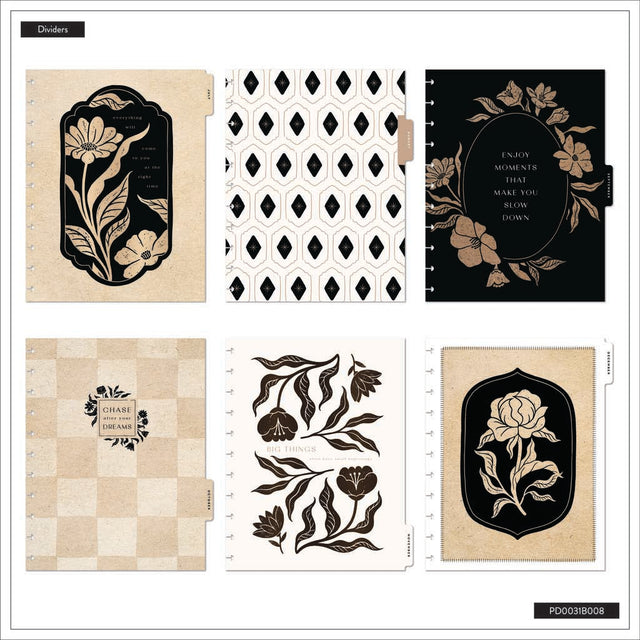 *IMPERFECT* Happy Planner Krafted Florals Big 18-Month Dated 2025-2026 - Dashboard