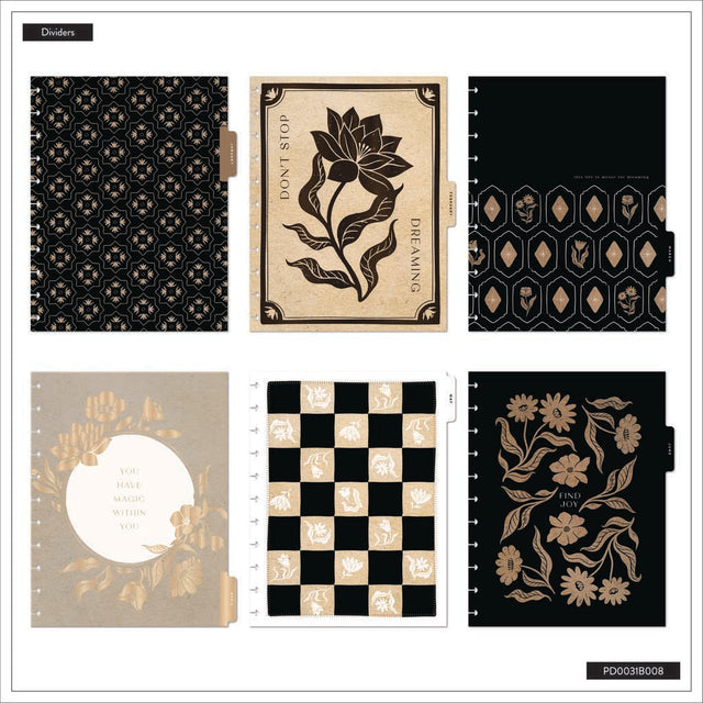 *IMPERFECT* Happy Planner Krafted Florals Big 18-Month Dated 2025-2026 - Dashboard