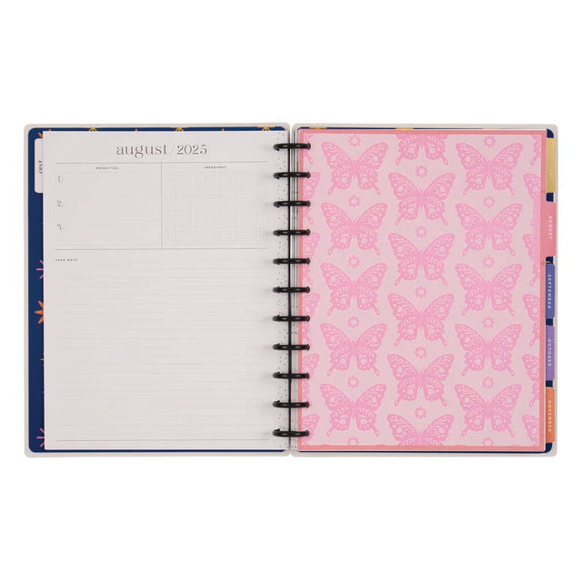 *IMPERFECT* Happy Planner Mystic Blooms Big 18-Month Dated 2025-2026 - Monthly