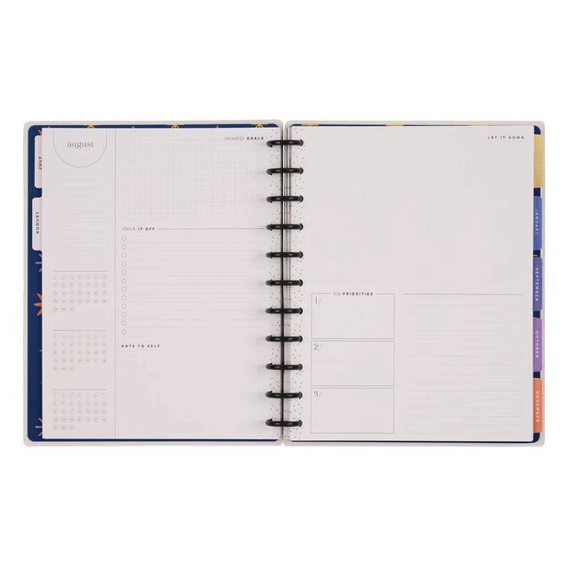 *IMPERFECT* Happy Planner Mystic Blooms Big 18-Month Dated 2025-2026 - Monthly