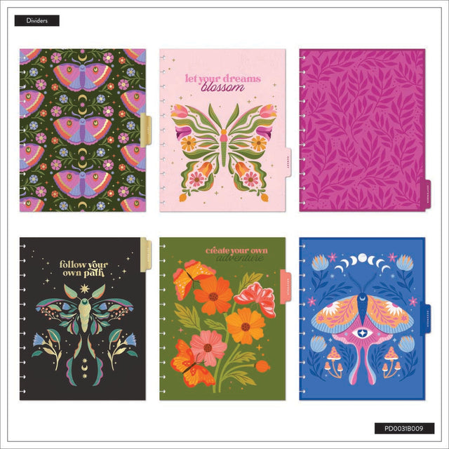 *IMPERFECT* Happy Planner Mystic Blooms Big 18-Month Dated 2025-2026 - Monthly