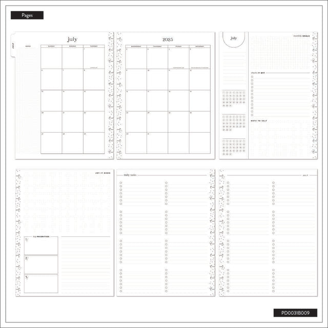 *IMPERFECT* Happy Planner Mystic Blooms Big 18-Month Dated 2025-2026 - Monthly
