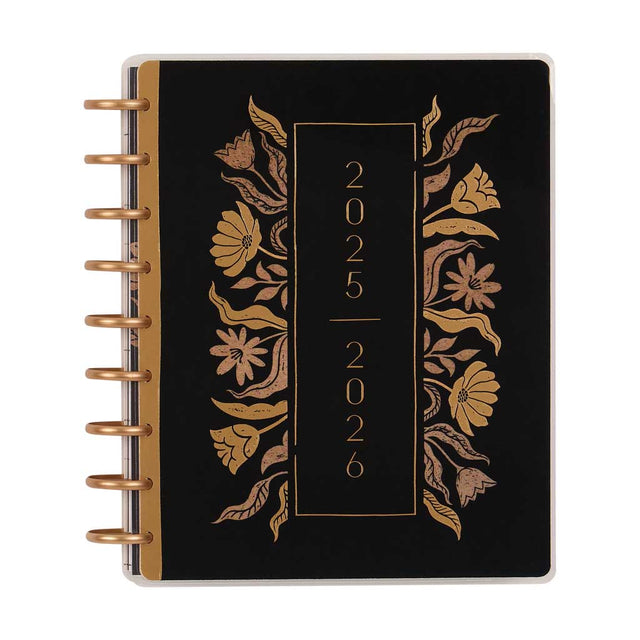 *IMPERFECT* Happy Planner Krafted Florals Classic 18-Month Dated 2025-2026 - Dashboard