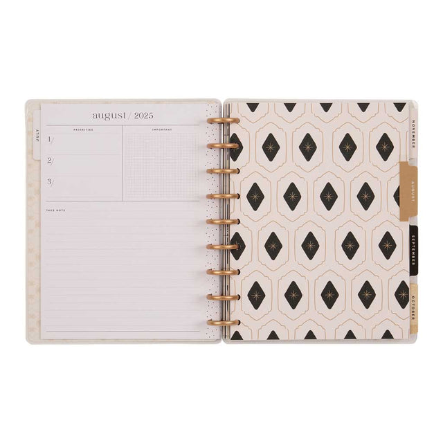 *IMPERFECT* Happy Planner Krafted Florals Classic 18-Month Dated 2025-2026 - Dashboard