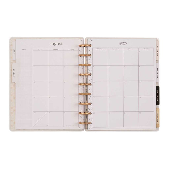 *IMPERFECT* Happy Planner Krafted Florals Classic 18-Month Dated 2025-2026 - Dashboard