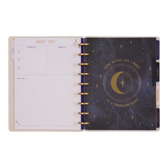 Happy Planner Starcrossed Classic 18-Month Dated 2025-2026 - Vertical