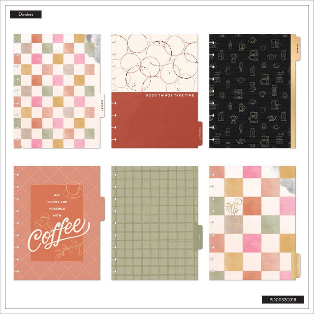 Happy Planner Cafecore Classic 18-Month Dated 2025-2026 - Horizontal