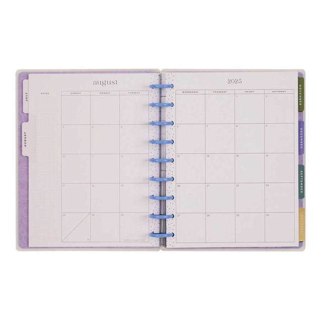 *IMPERFECT* Happy Planner Midnight Meadow Classic 18-Month Dated 2025-2026 - Vertical
