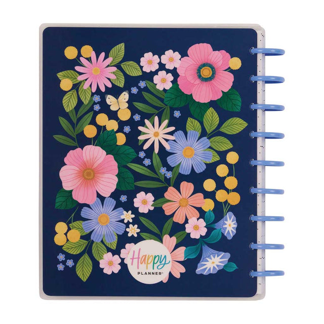 *IMPERFECT* Happy Planner Midnight Meadow Classic 18-Month Dated 2025-2026 - Vertical