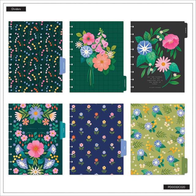 *IMPERFECT* Happy Planner Midnight Meadow Classic 18-Month Dated 2025-2026 - Vertical