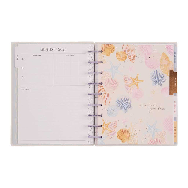 Happy Planner Shell Yeah Classic 18-Month Dated 2025-2026 - Checklist