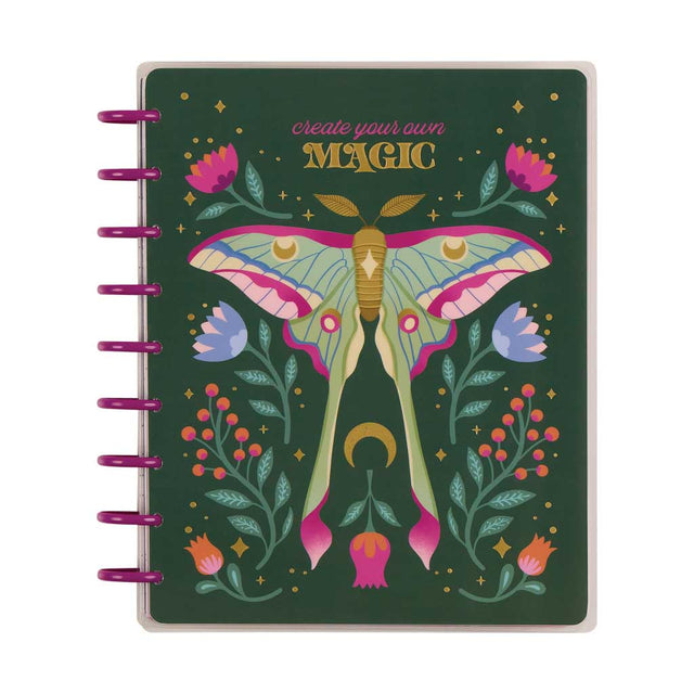 *IMPERFECT* Happy Planner Mystic Blooms Classic 18-Month Dated 2025-2026 - Horizontal