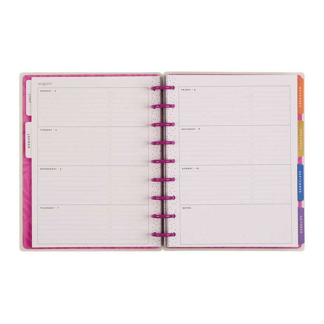 *IMPERFECT* Happy Planner Mystic Blooms Classic 18-Month Dated 2025-2026 - Horizontal