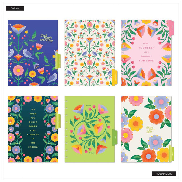 Happy Planner Bloom & Glow Classic 12-Month Dated 2025-2026 - Horizontal