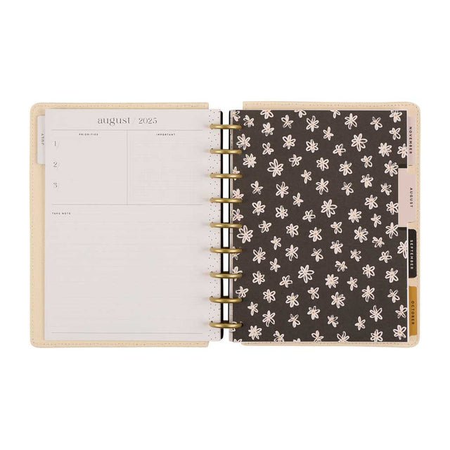 Happy Planner DELUXE Mod Sketches Classic 12-Month Dated 2025-2026 - Dashboard Fabric Chenille Embroidery