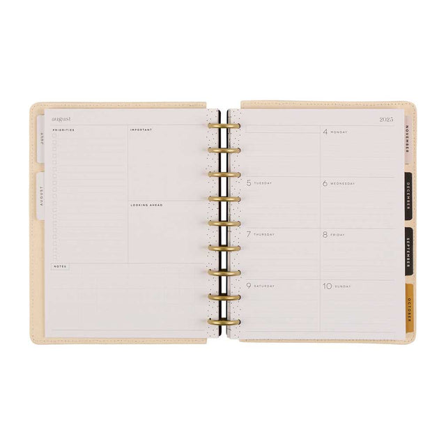 Happy Planner DELUXE Mod Sketches Classic 12-Month Dated 2025-2026 - Dashboard Fabric Chenille Embroidery