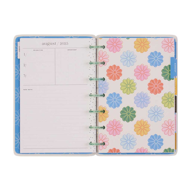 Happy Planner Optimistic Brights Mini  12-Month Dated 2025-2026 - Horizontal