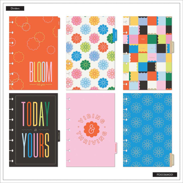 Happy Planner Optimistic Brights Mini  12-Month Dated 2025-2026 - Horizontal
