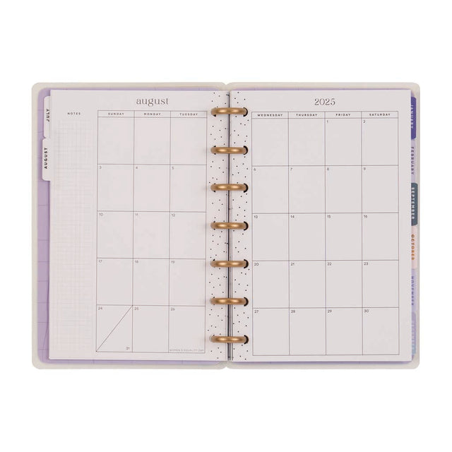 Happy Planner Serene Shapes Mini  12-Month Dated 2025-2026 - Dashboard