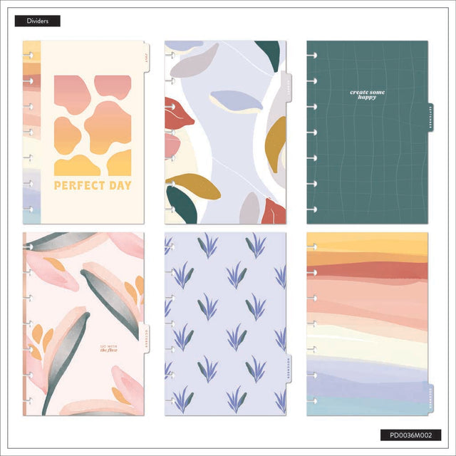 Happy Planner Serene Shapes Mini  12-Month Dated 2025-2026 - Dashboard