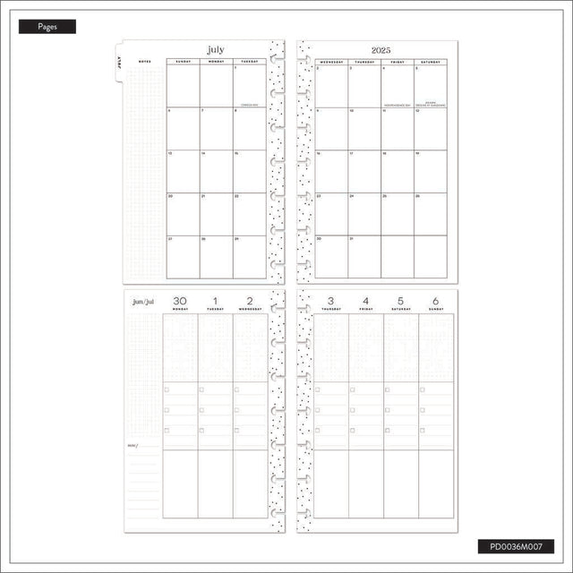 Happy Planner Purrfect Year Mini 12-Month Dated 2025-2026 -  Checklist