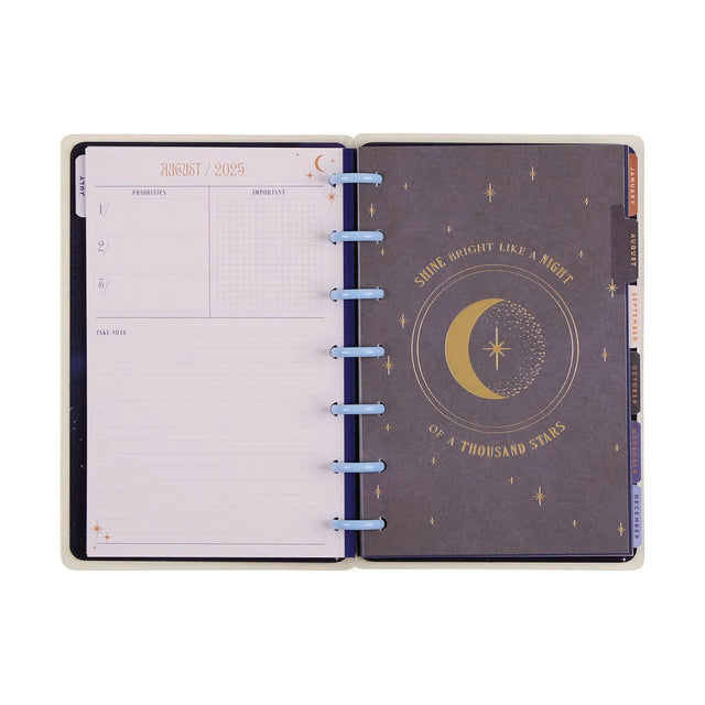 Happy Planner Starcrossed Mini  12-Month Dated 2025-2026  Horizontal
