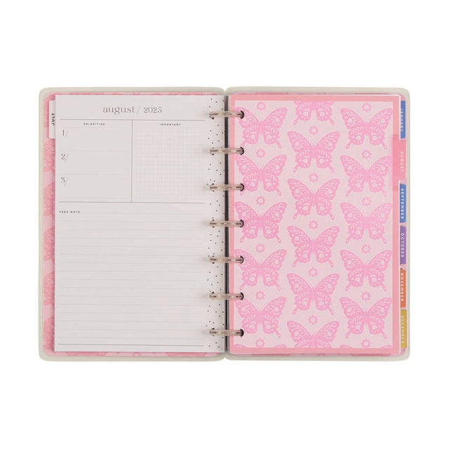 Happy Planner Mystic Blooms Mini  12-Month Dated 2025-2026 - Vertical