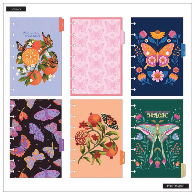 Happy Planner Mystic Blooms Mini  12-Month Dated 2025-2026 - Vertical